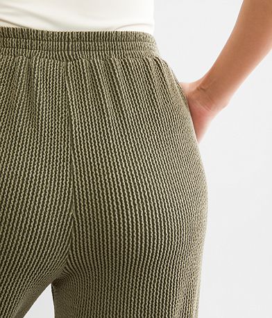 Willow &amp; Root Rib Knit Flare Pant BACK_POCKET