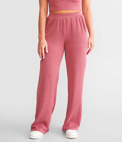 Willow & Root Rib Knit Flare Pant front view