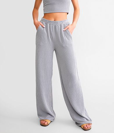 Willow & Root Rib Knit Flare Pant front view