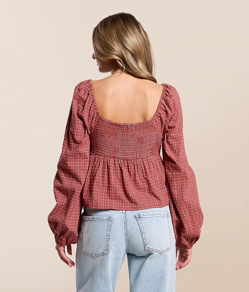 Cinch Front Tie Top
