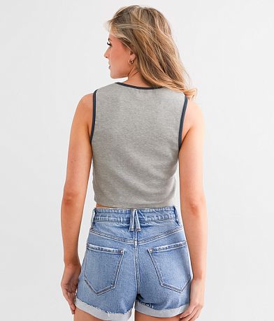 LE LIS USA Cropped Tank Top BACK