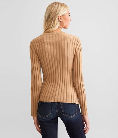 red by BKE Ribbed Knit Sweater back view
