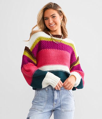 Willow & Root Cropped Sweater front view