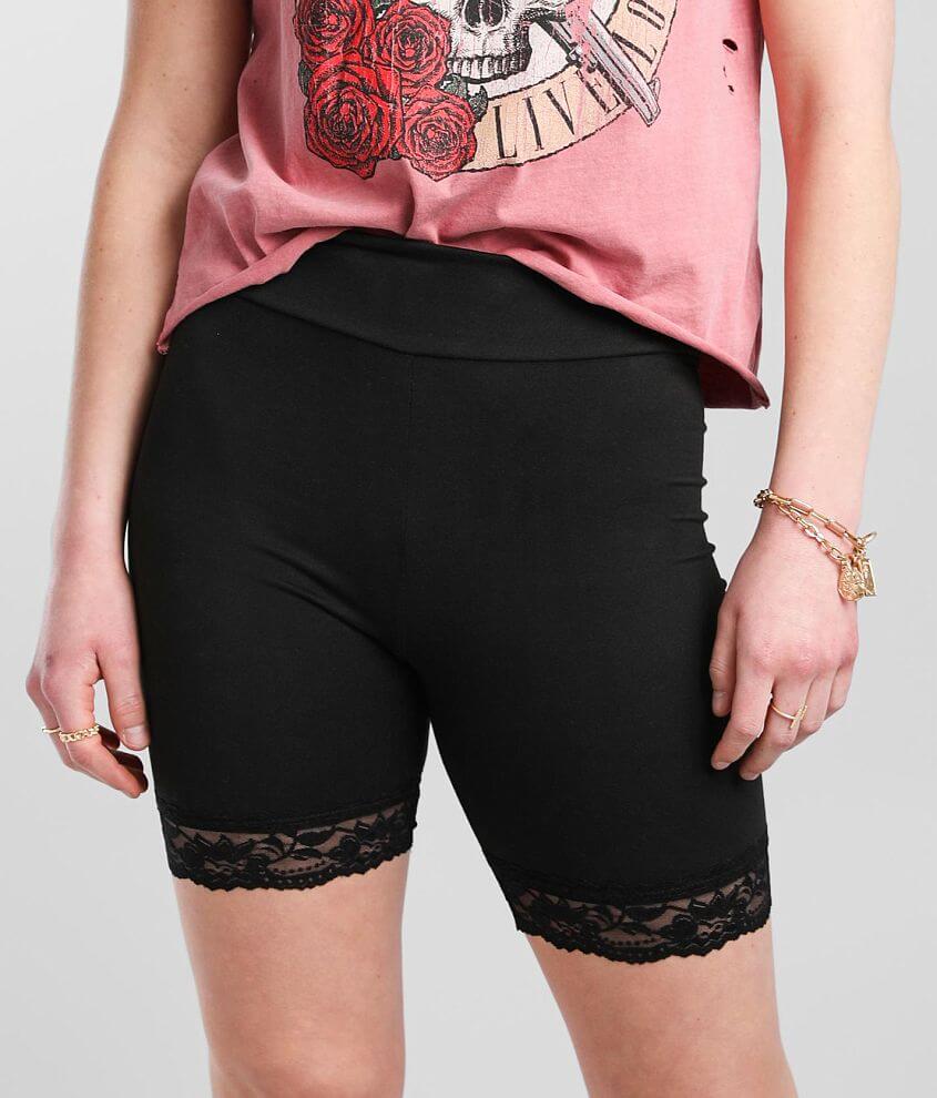 FITZ &#43; EDDI Lace Trim Biker Short front view