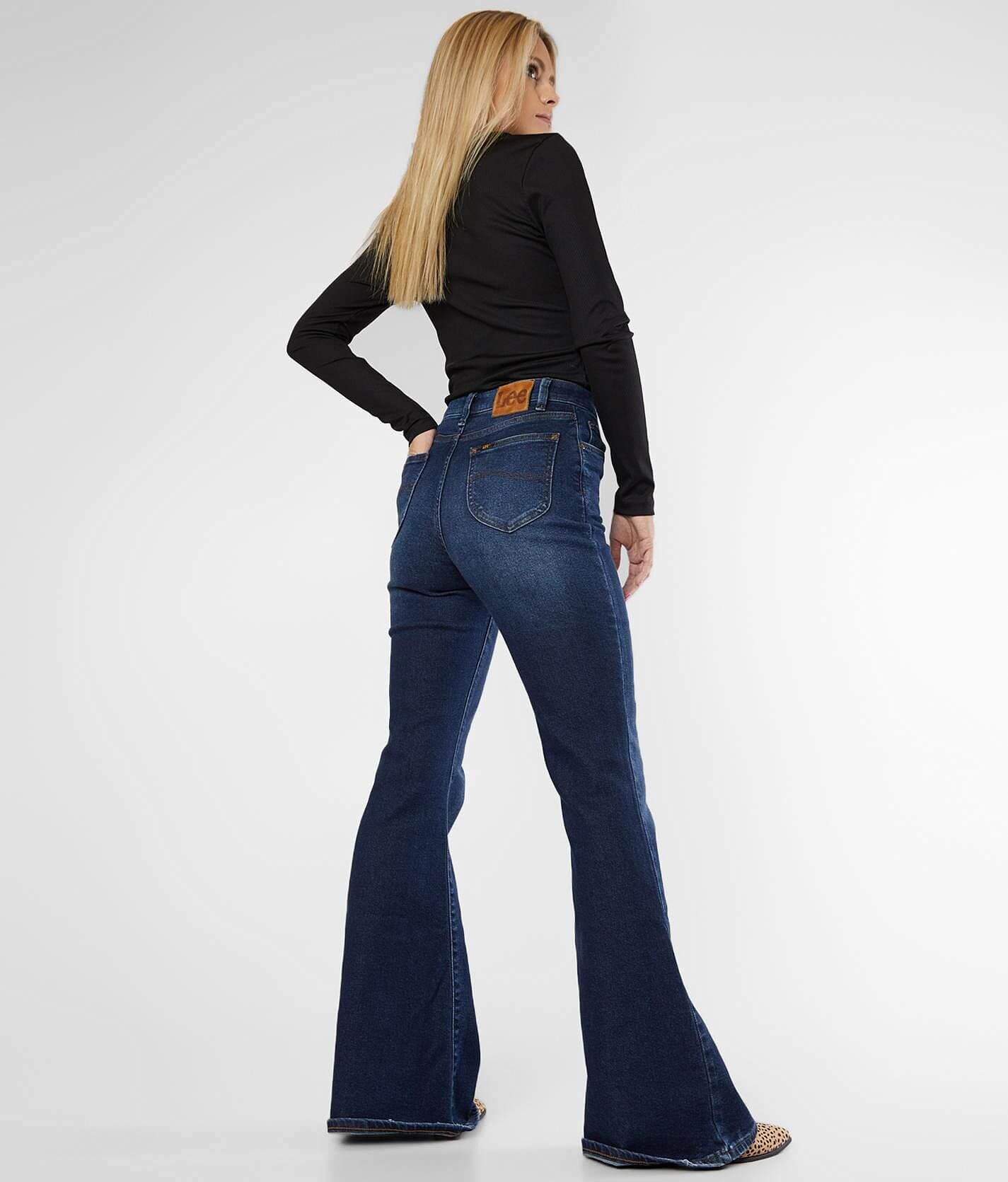 Lee® High Rise Flare Stretch Jean - Women's Jeans in Vegas Blue