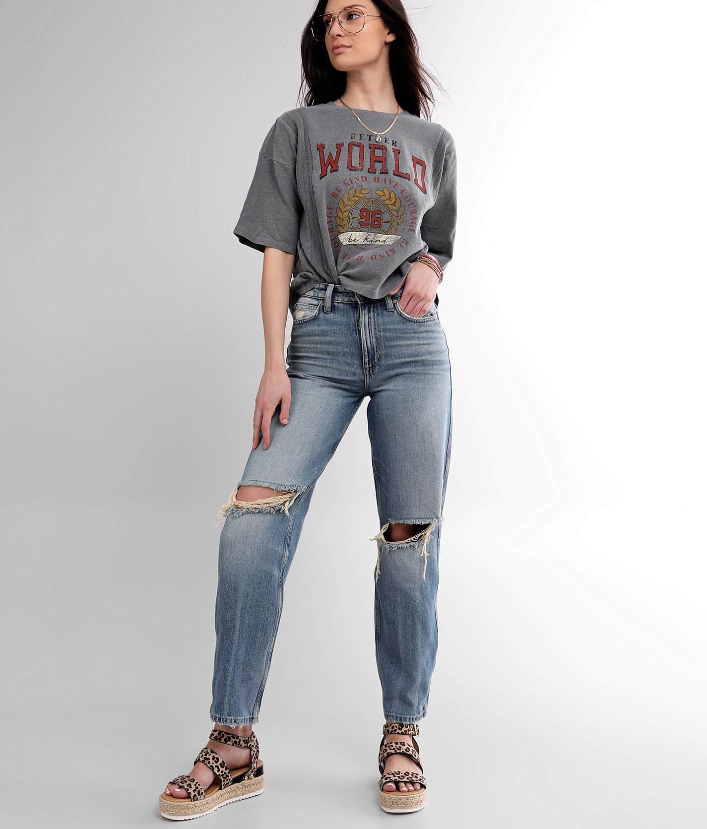 high rise relaxed jeans