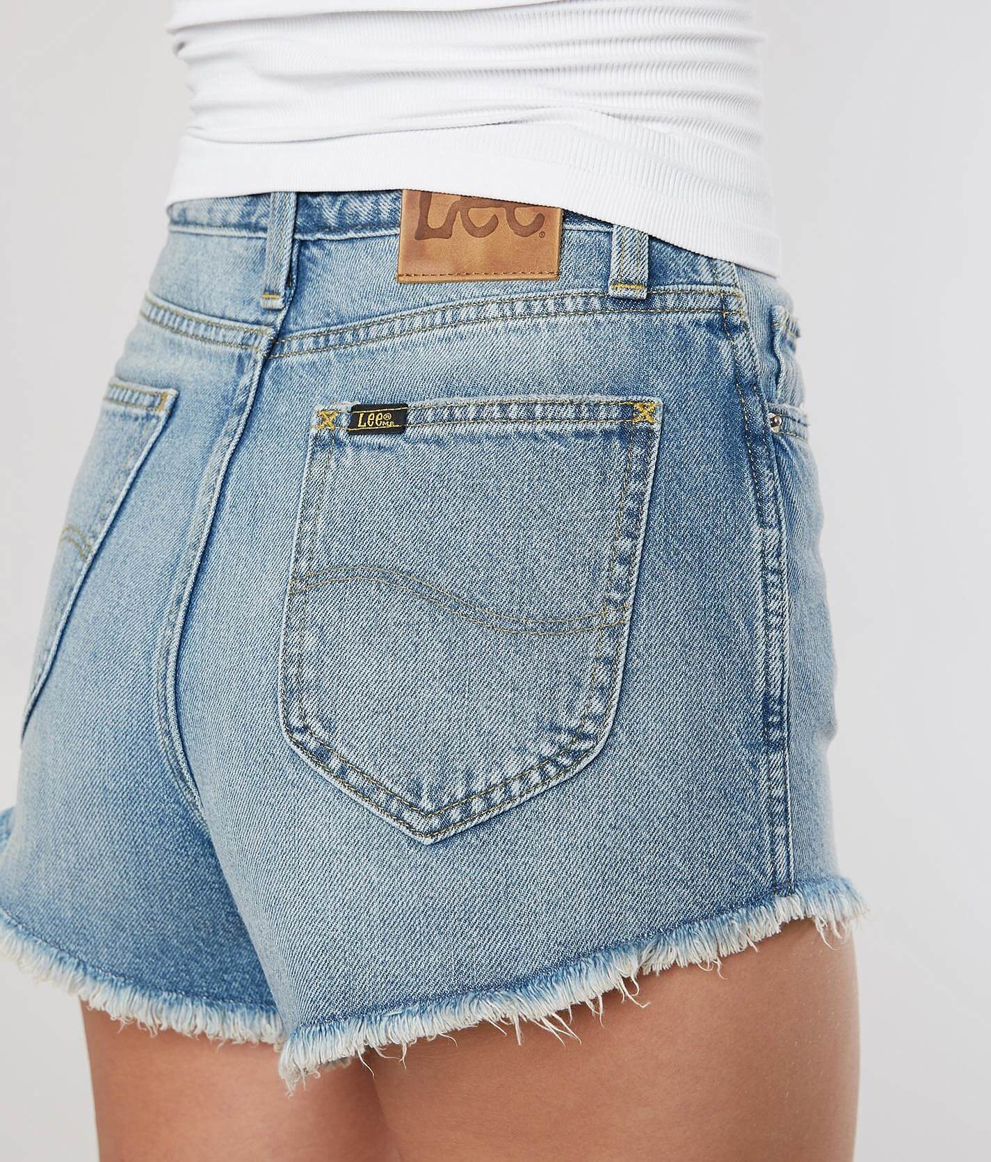 lee regular fit mid rise shorts