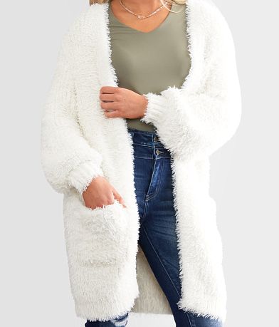 red by BKE Eyelash Knit Cardigan Sweater MISC_DETAIL_1