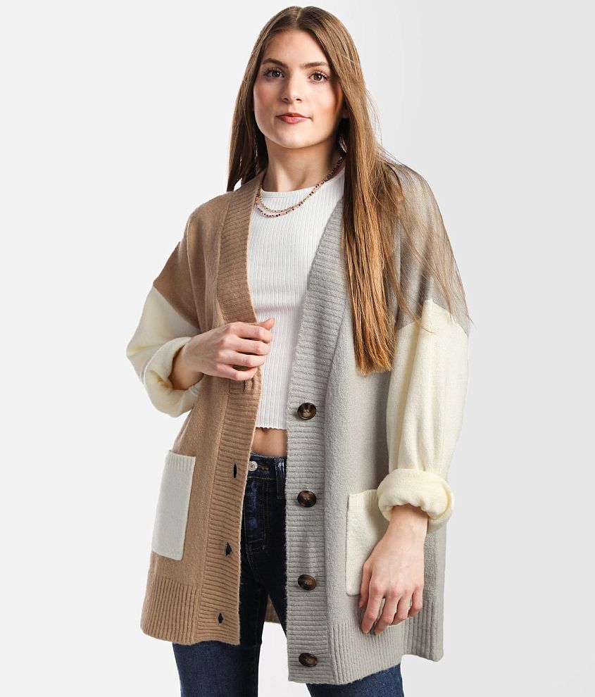 Topshop hot sale colorblock cardigan