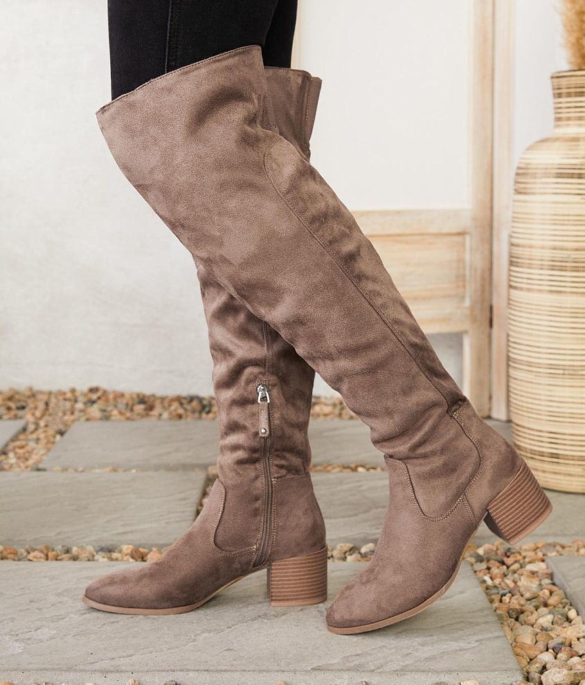 Wild diva lounge over the hot sale knee boots