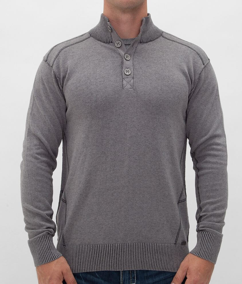 Buckle Black Elation Henley Sweater front view