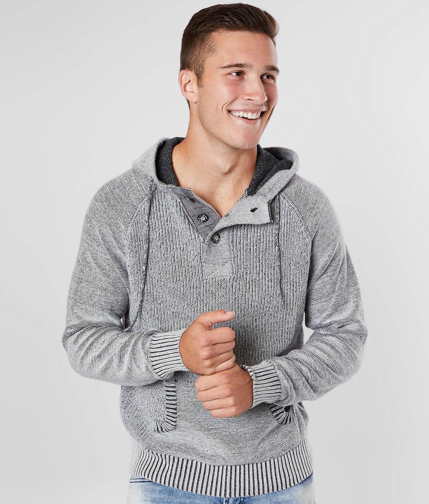 henley hooded sweater