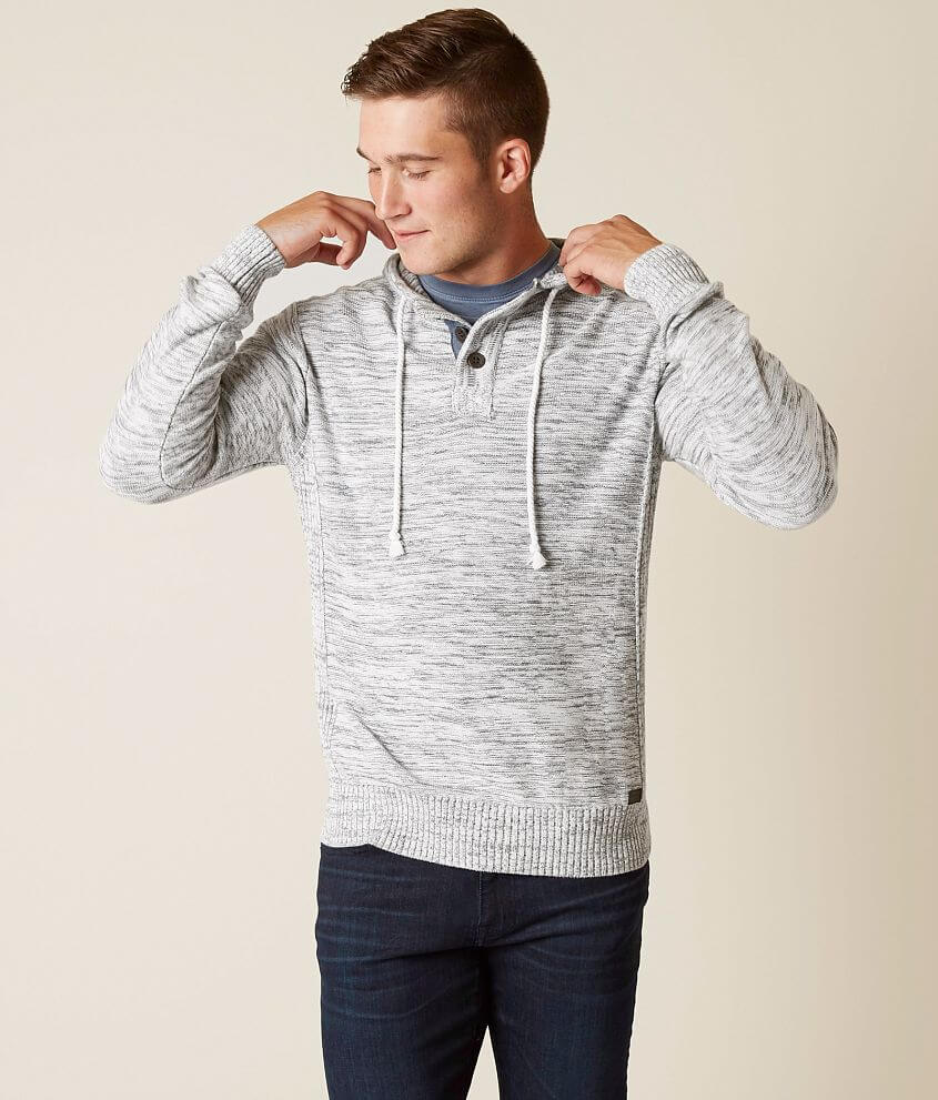 Outpost Makers Knit Henley Sweater - Men's Sweaters in White Grey | Buckle