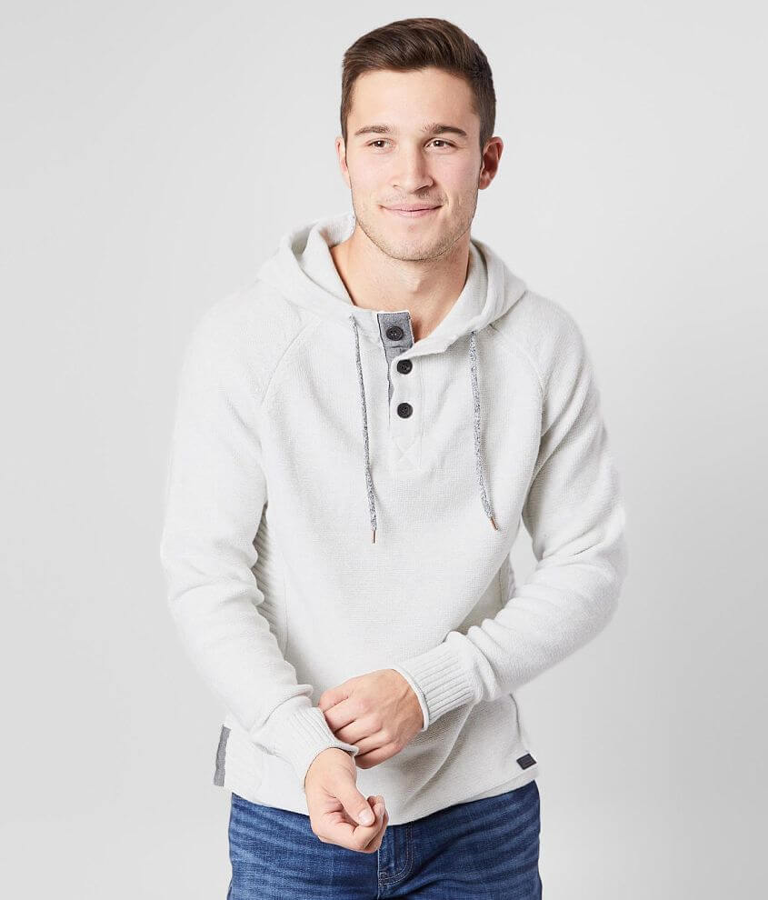 Outpost Makers Hooded Henley Sweater - Men's Sweaters in Cream | Buckle