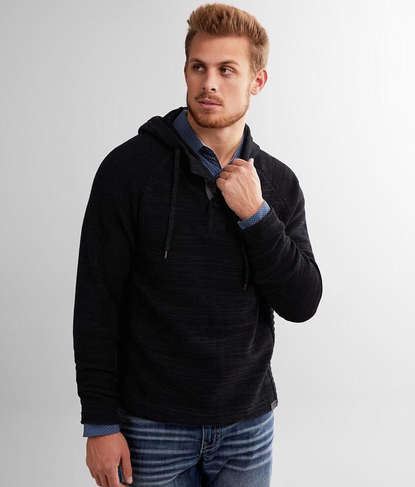 Hooded hotsell henley sweater