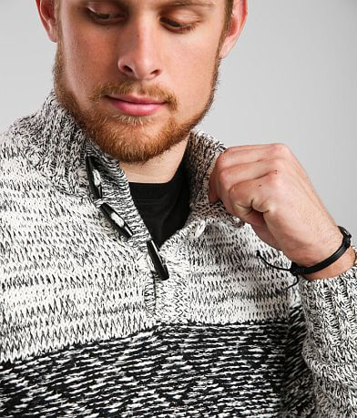 Outpost Makers Toggle Henley Mock Neck Sweater misc detail 1 view