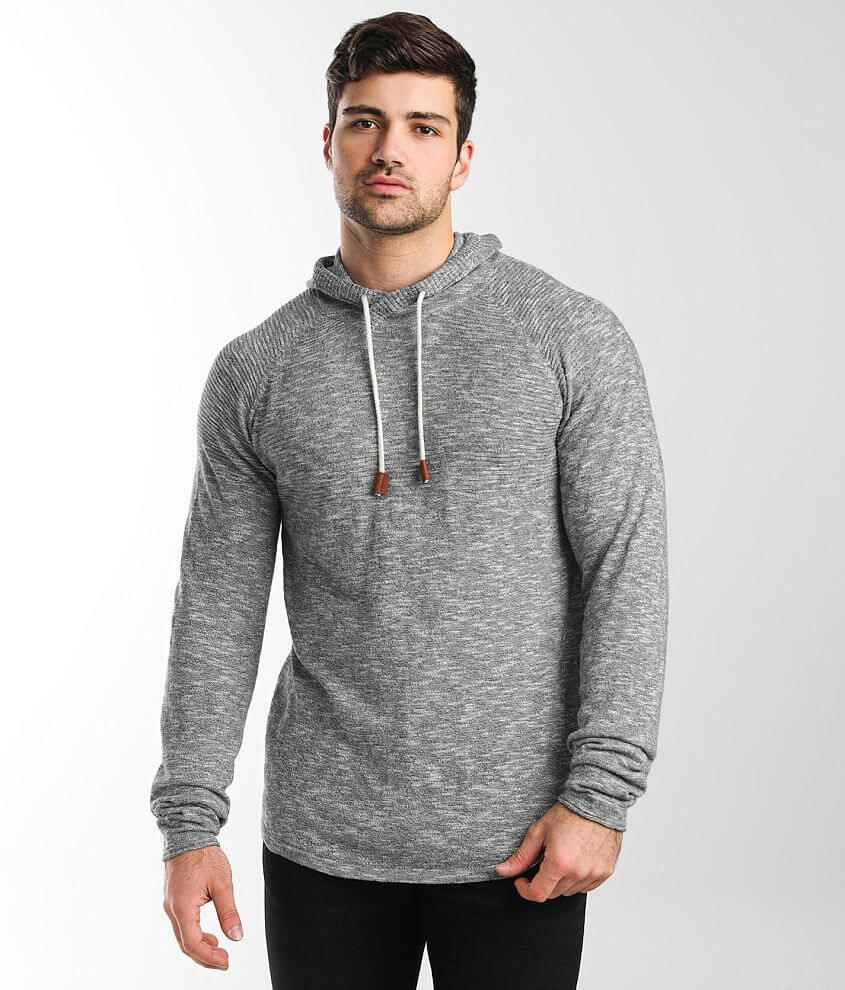 Outpost Makers Crossover Hooded Sweater - Men's Sweaters in Black Limo ...