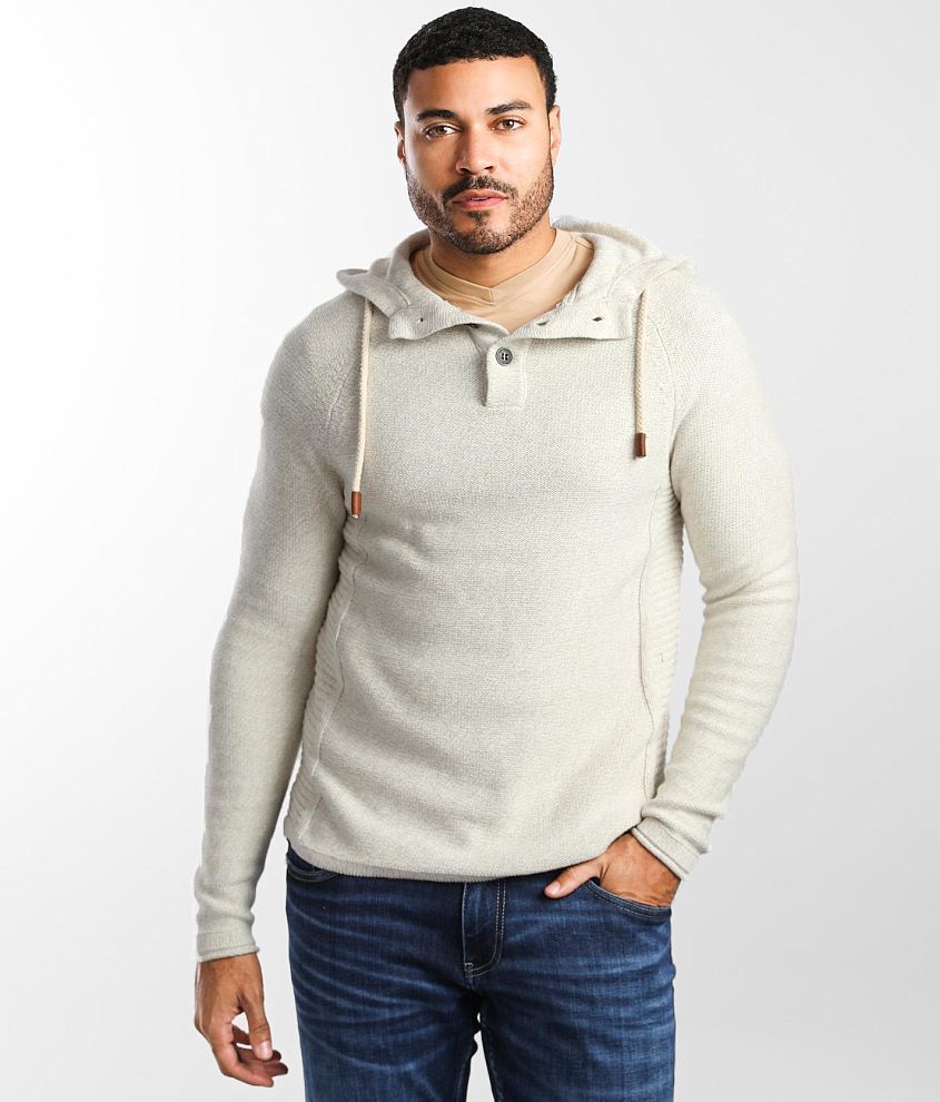 Outpost Makers Hooded Henley Sweater front view