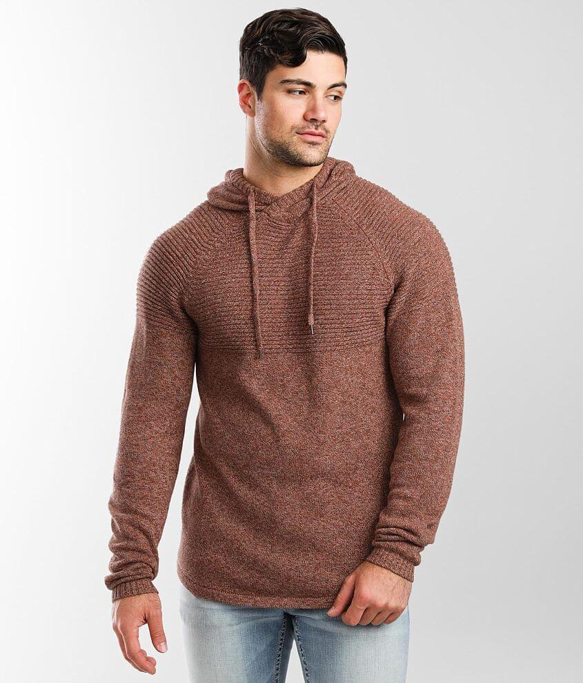 Outpost Makers Crossover Hooded Sweater Men's Sweaters in Orange