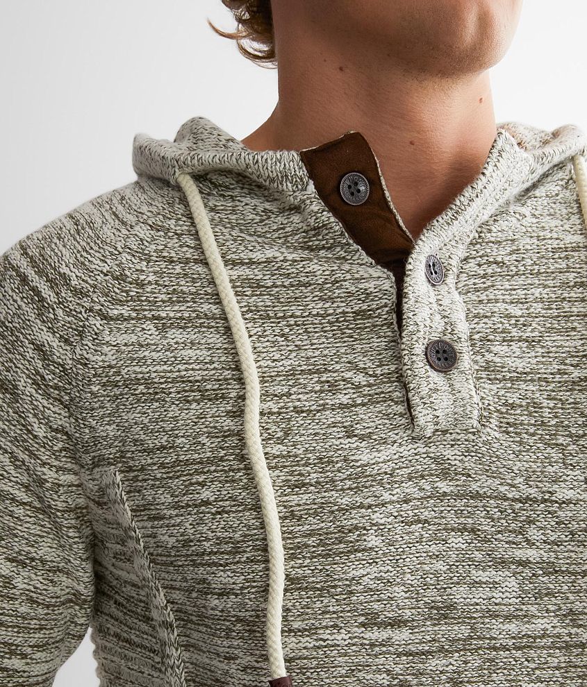 Hooded Henley Sweater