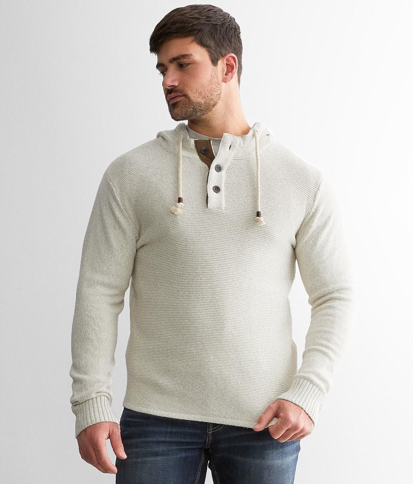 Outpost Makers Hooded Henley Sweater front view