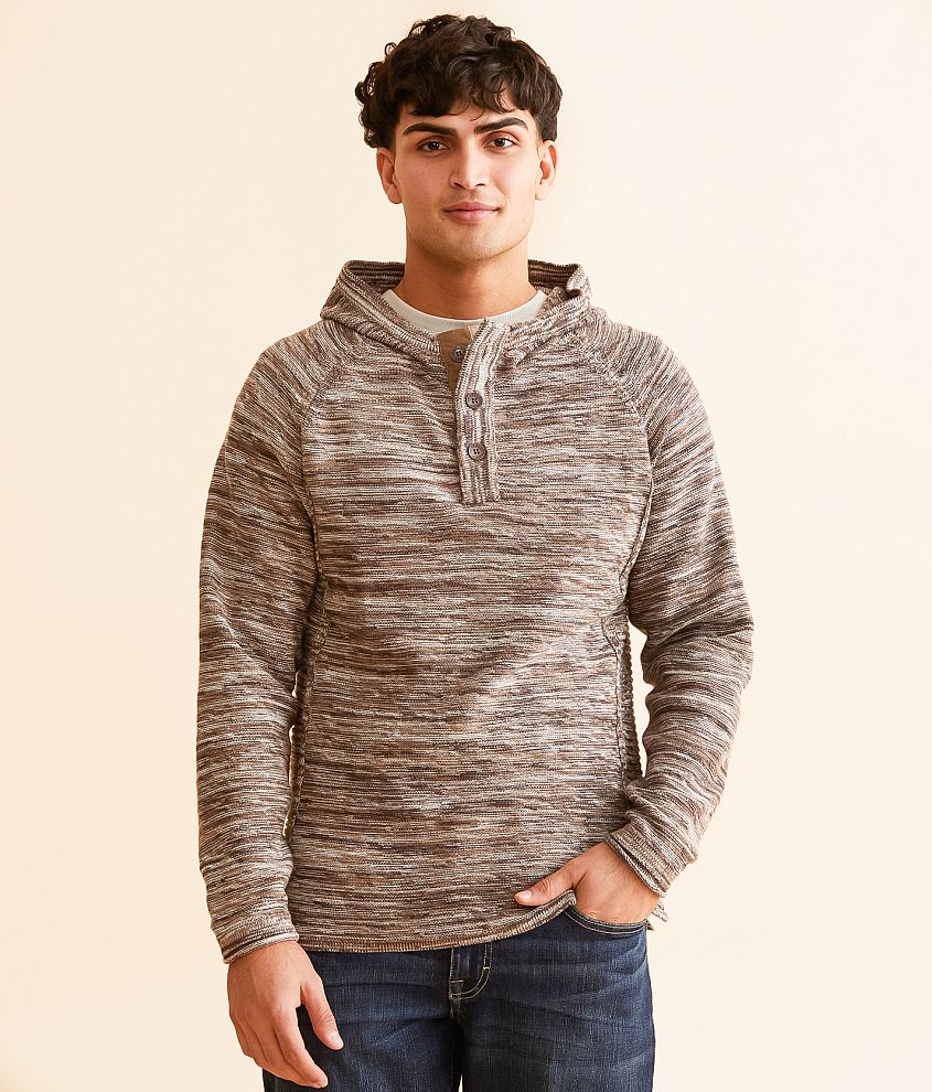 Outpost Makers Hooded Henley Sweater front view