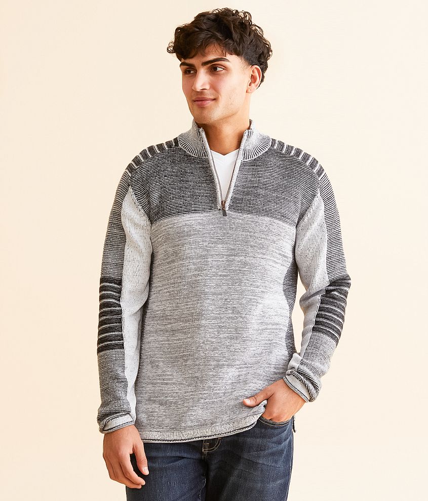 Outpost Makers Plated Quarter Zip Sweater front view