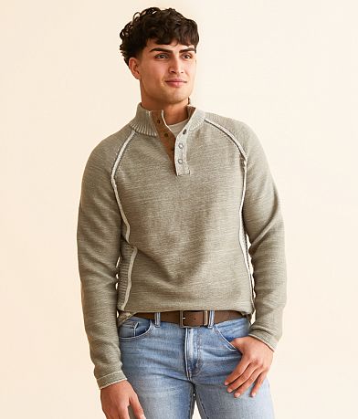 Outpost Makers Plated Quarter Snap Sweater front view