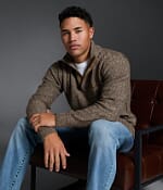 Outpost Makers Cable Knit Quarter Zip Sweater - Men's Sweaters in