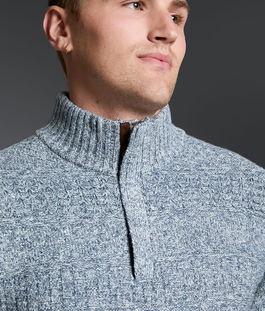 Marled Quarter Zip Sweater