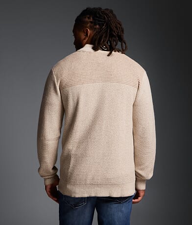 Textured Quarter Zip Sweater thumbnail 2