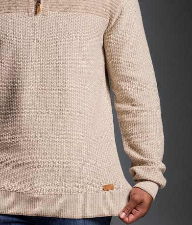 Textured Quarter Zip Sweater thumbnail 3
