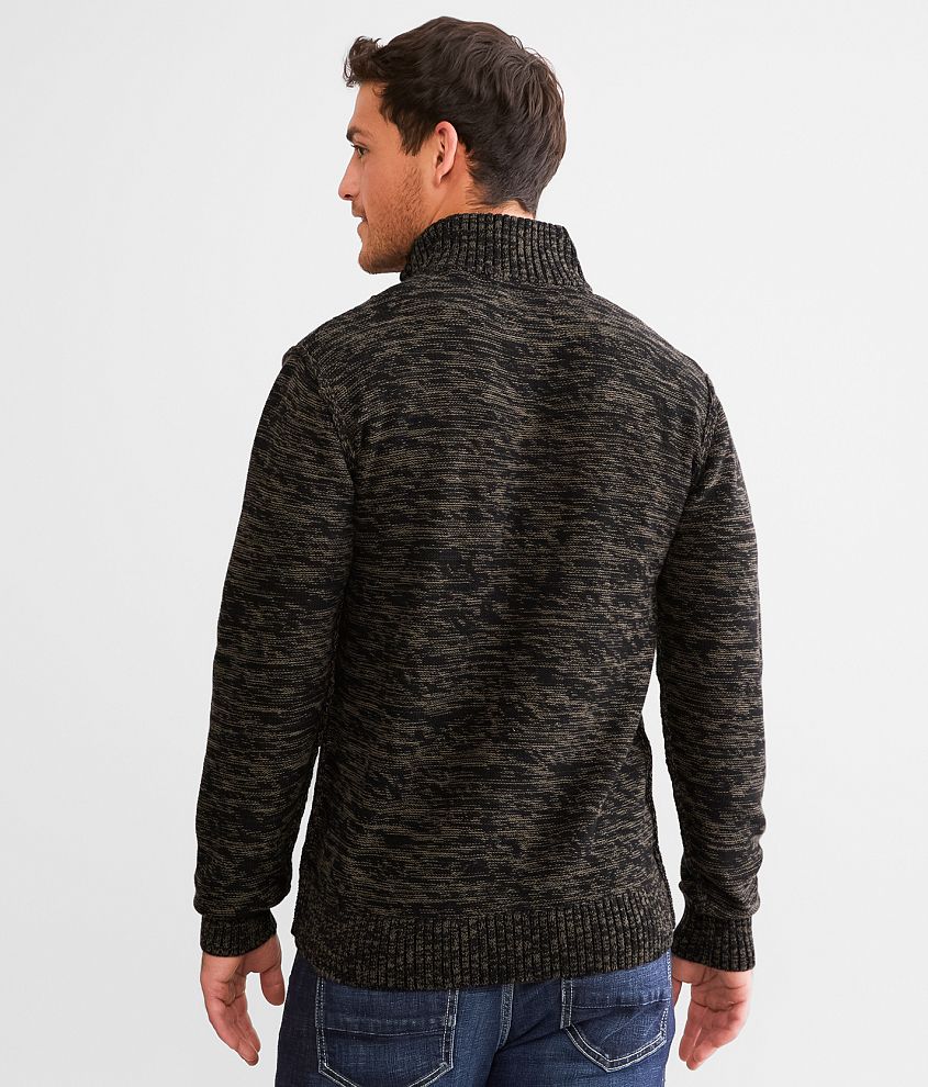 Cable Knit Quarter Zip Sweater
