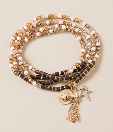 Lainey Wilson Convertible Beaded Necklace Bracelet front view