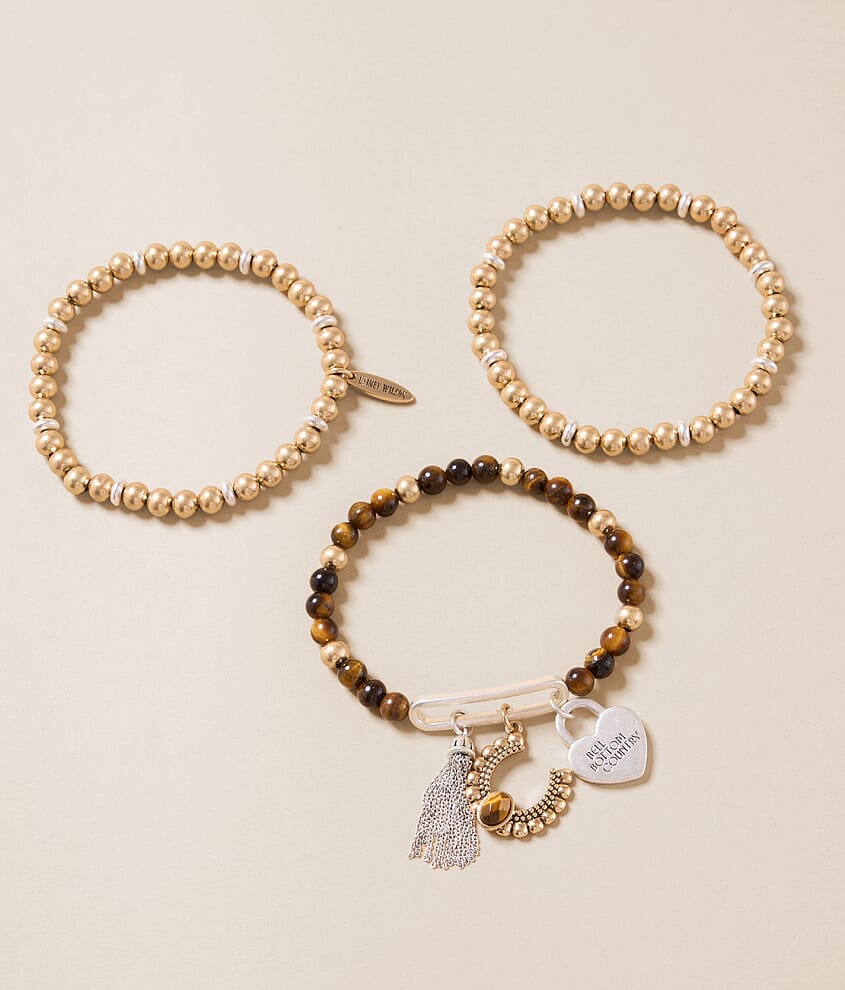 3 Pack Western Beaded Bracelet Set