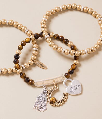 Lainey Wilson 3 Pack Western Beaded Bracelet Set front view