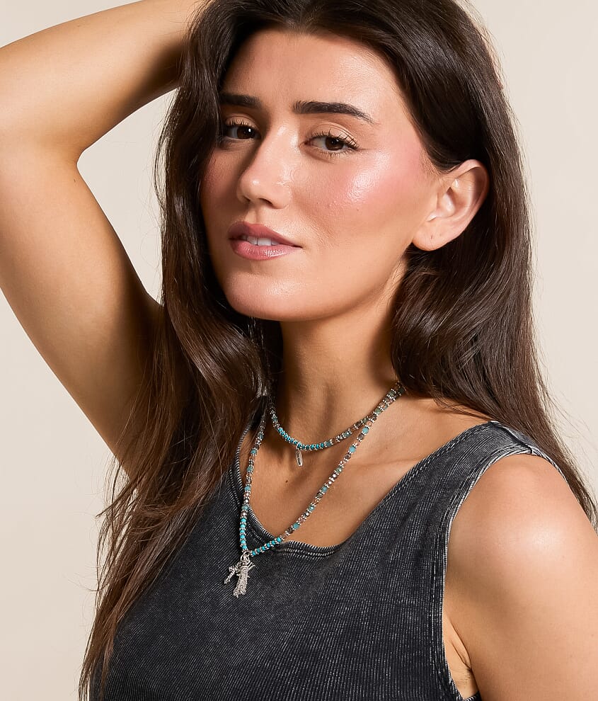 Beaded Charm Convertible Necklace