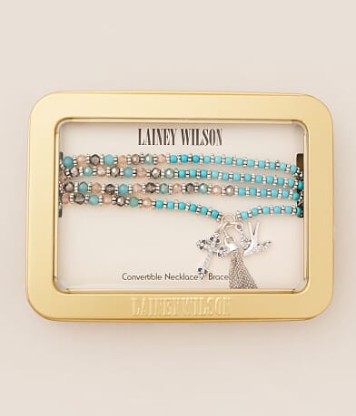Lainey Wilson Beaded Charm Convertible Necklace front view