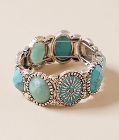 Lainey Wilson Turquoise Stone Bracelet front view