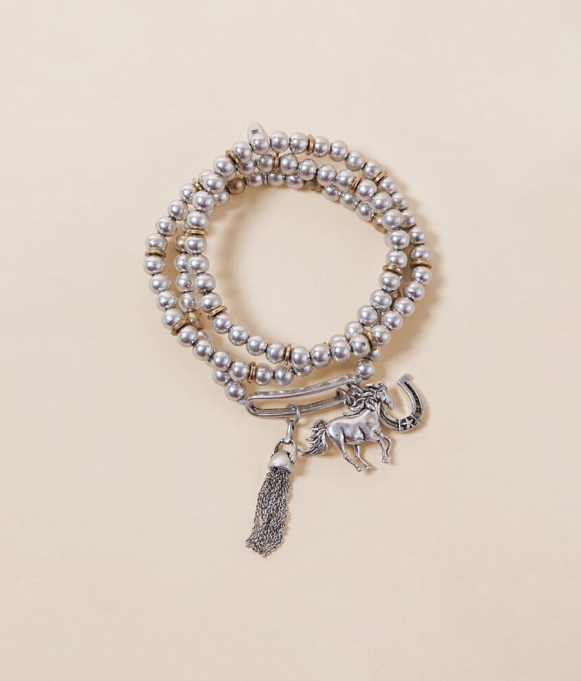 3 Pack Western Charm Bracelet Set