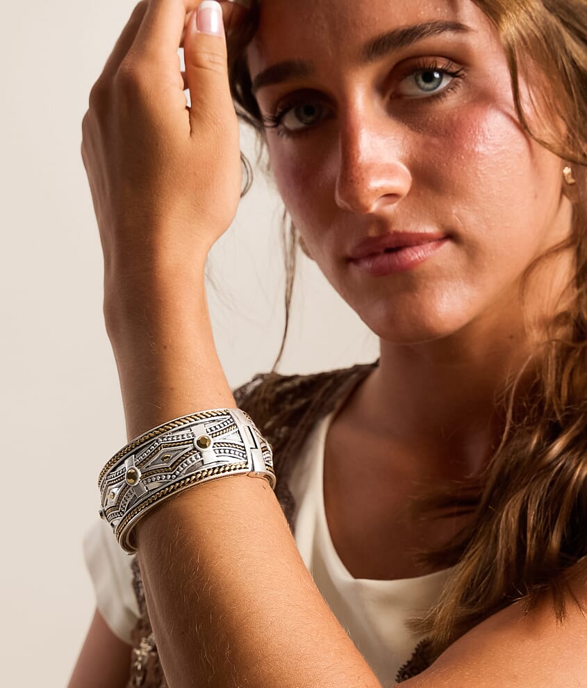 Etched Bangle Bracelet