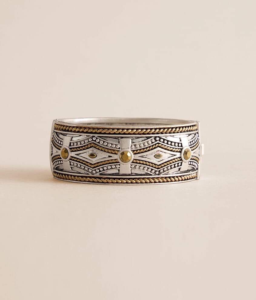Etched Bangle Bracelet