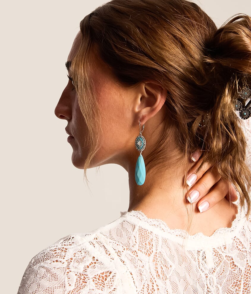 Statement Turquoise Drop Earring