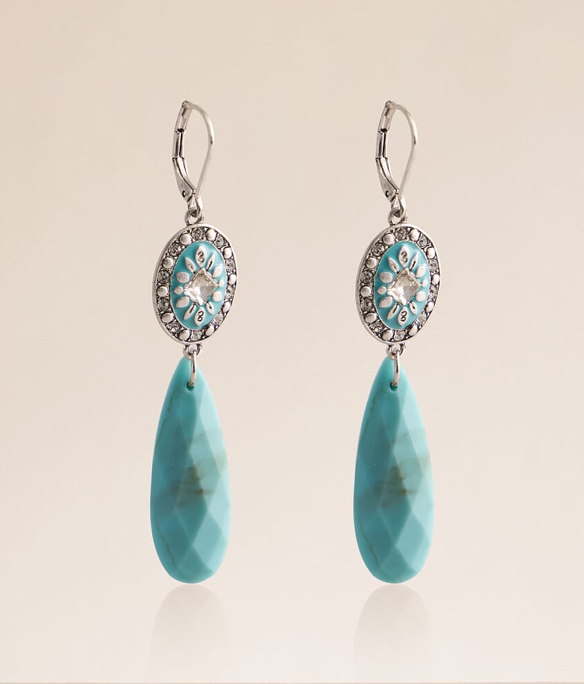 Statement Turquoise Drop Earring