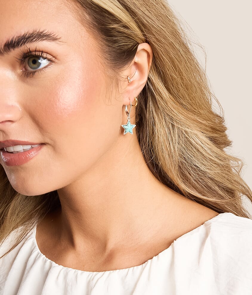 3 Pack Sun &amp; Star Earring Set - thumbnail 3