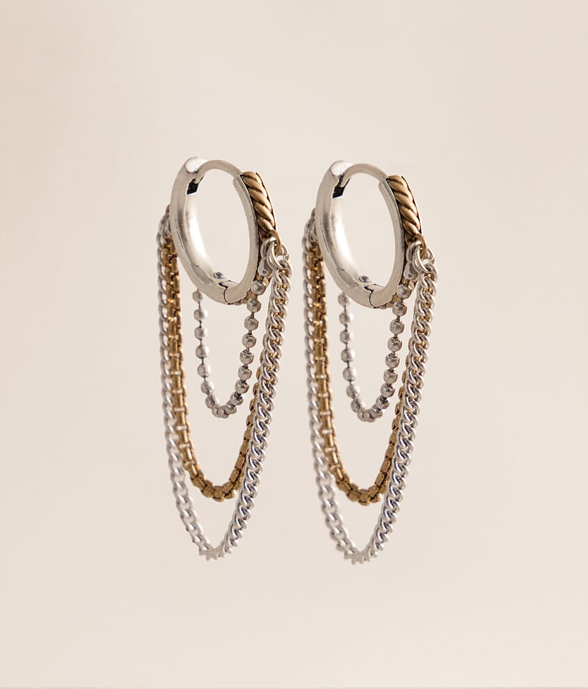 Swag Chain Hoop Earring