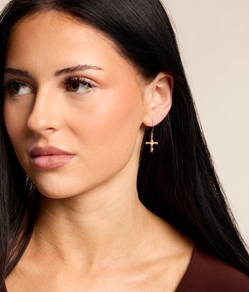 3 Pack Cross Earring Set