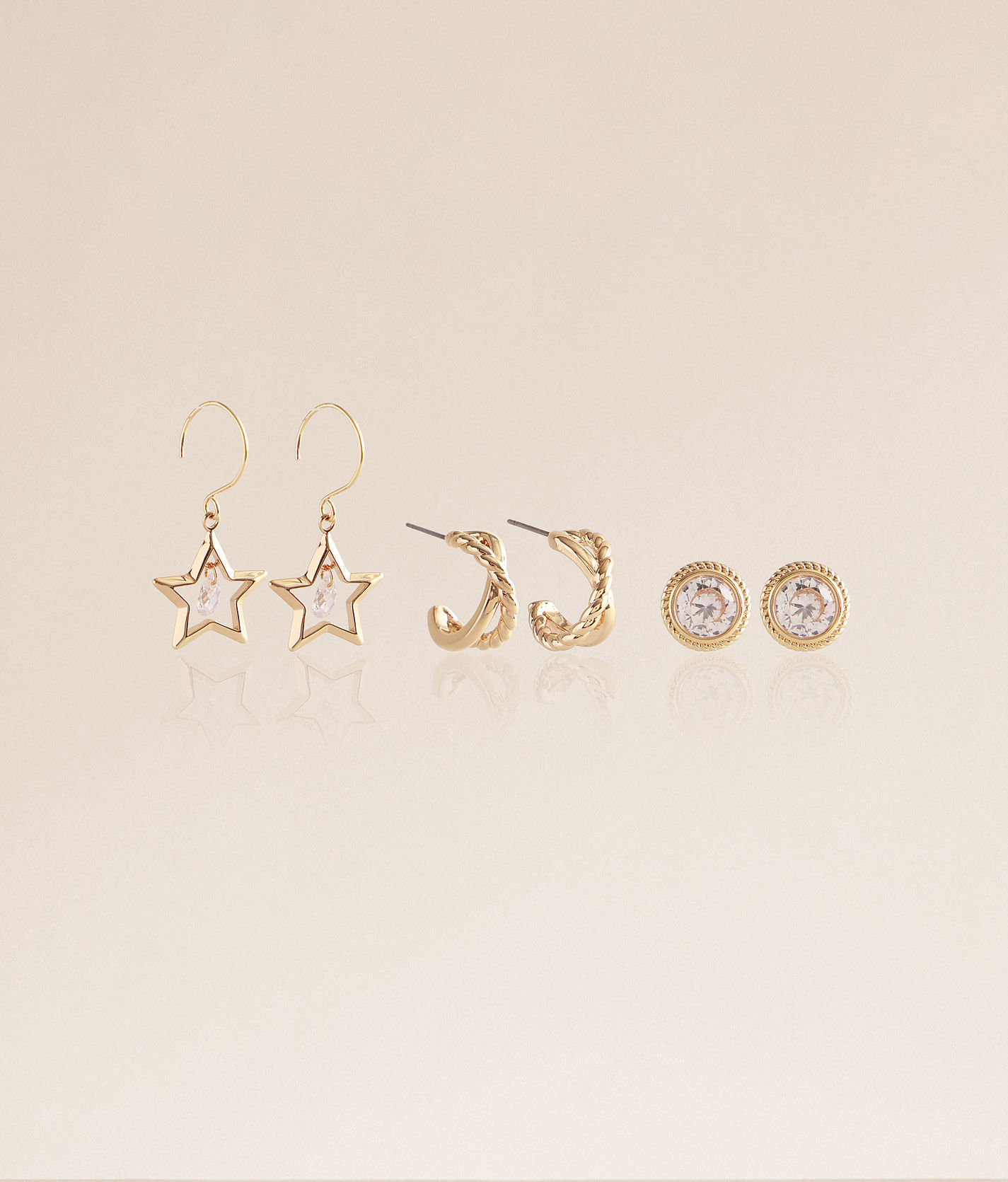 Lainey Wilson 3 Pack Star Earring Set - Women's Jewelry in Gold