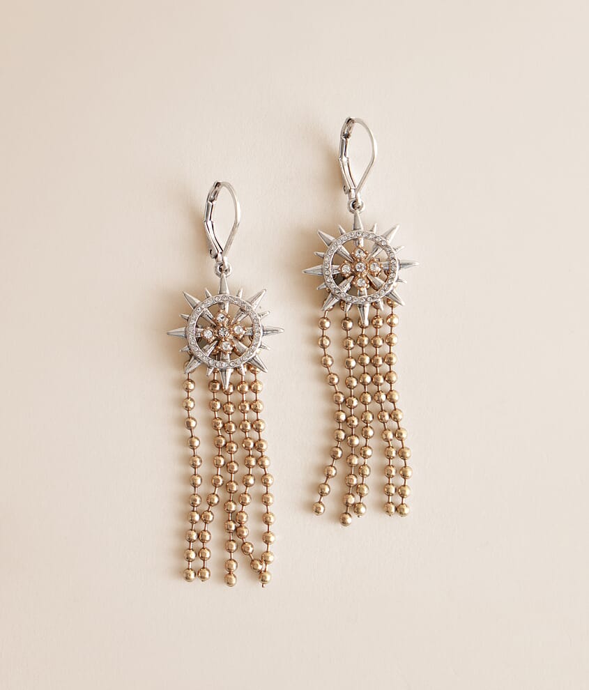 Starburst Chain Fringe Earring