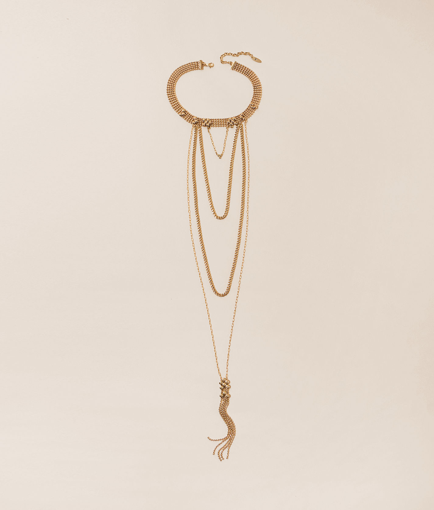 Lainey Wilson Choker Swag Chain Necklace - Women's Jewelry in Gold